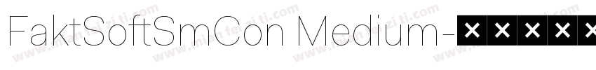 FaktSoftSmCon Medium字体转换